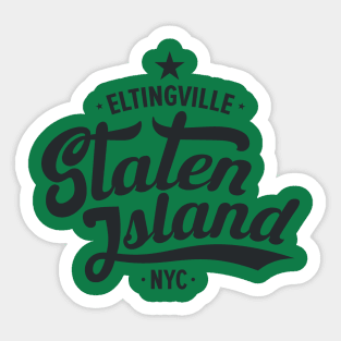 Eltingville Street Vibe - Modern Staten Island Style Sticker